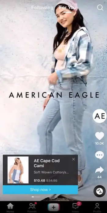 TikTok Video Ad Example