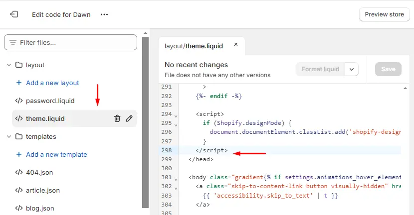 add Google HTML tag in shopify head tag