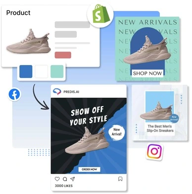 shopify product to social media post