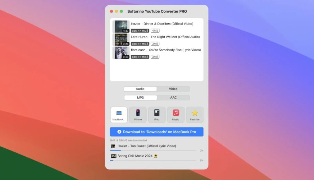 Softorino YouTube Converter app for Mac