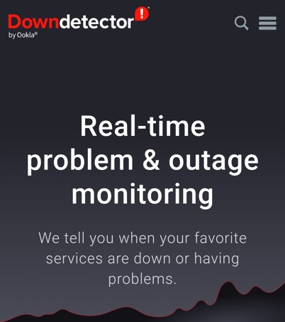 Downdetector website