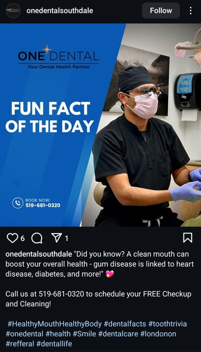 Dental fact caption Ideas for Instagram