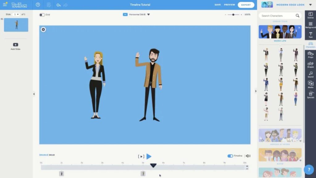 Powtoon avatar creator for videos