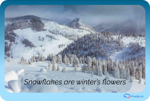 Snow and Winter Landscape Captions