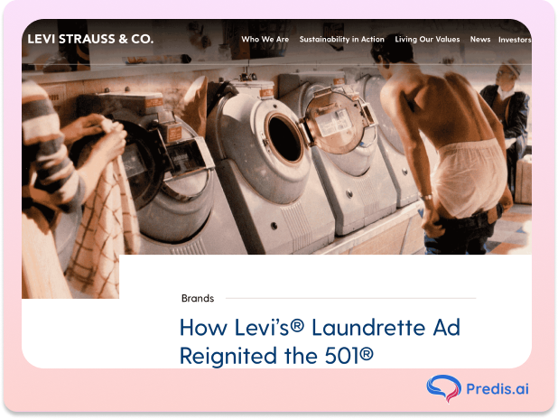 Levi's Laundrette 1985 clothing Ad campaign 