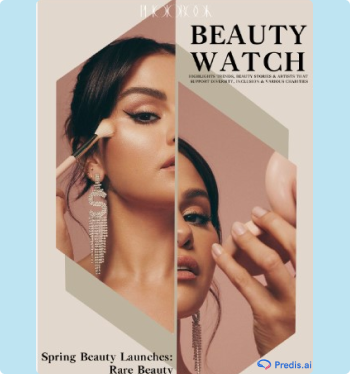 Rare beauty spring beauty collection ad campaign