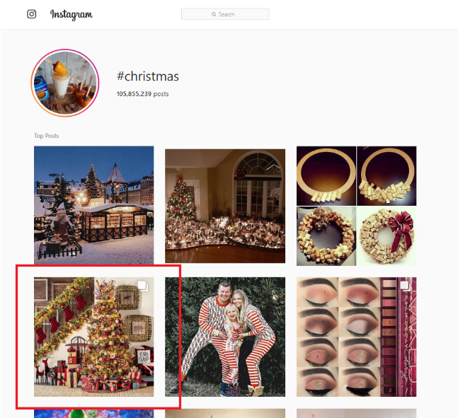 Make sure you use the correct and branded hashtags for your christmas interactive posts