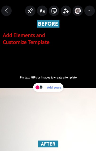 Edit and customize your get to know me template on Instagram