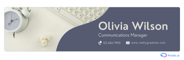 minimalist banner of LinkedIn for Communications Manager 