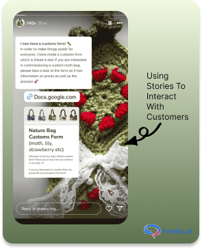 Using Stories to interact with the customers