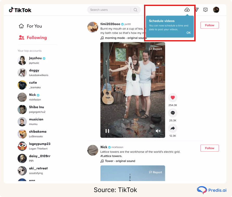 tiktok video scheduler