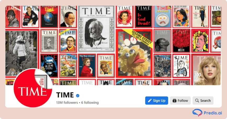 facebook cover idea of Time magazine