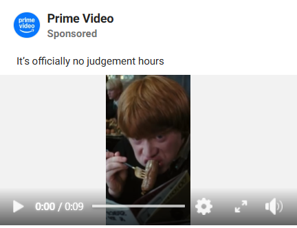 Prime video social media ad