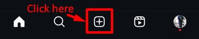 Instagram's Create New button