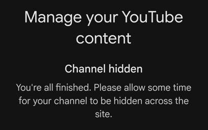 Check if channel is hidden