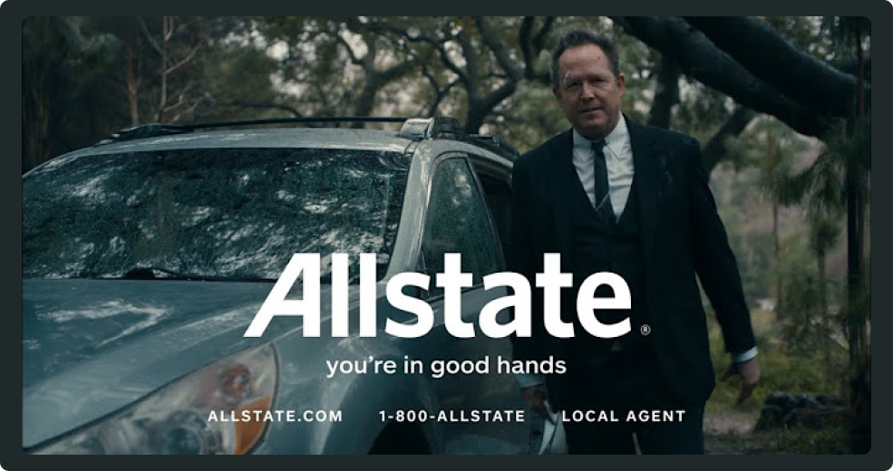 allstate's mayhem insurance ad example