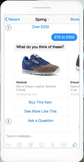 Facebook Messenger-advertentie