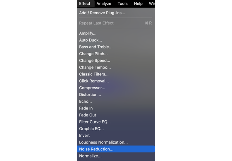 Step 3: Create a Noise Profile