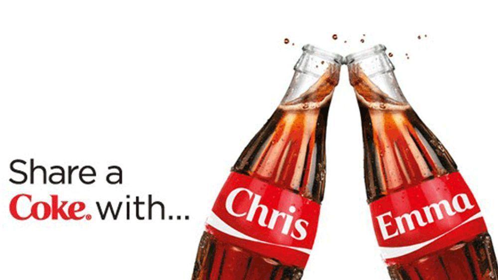 1. Coca -Cola's "Share a Coke" Campaign