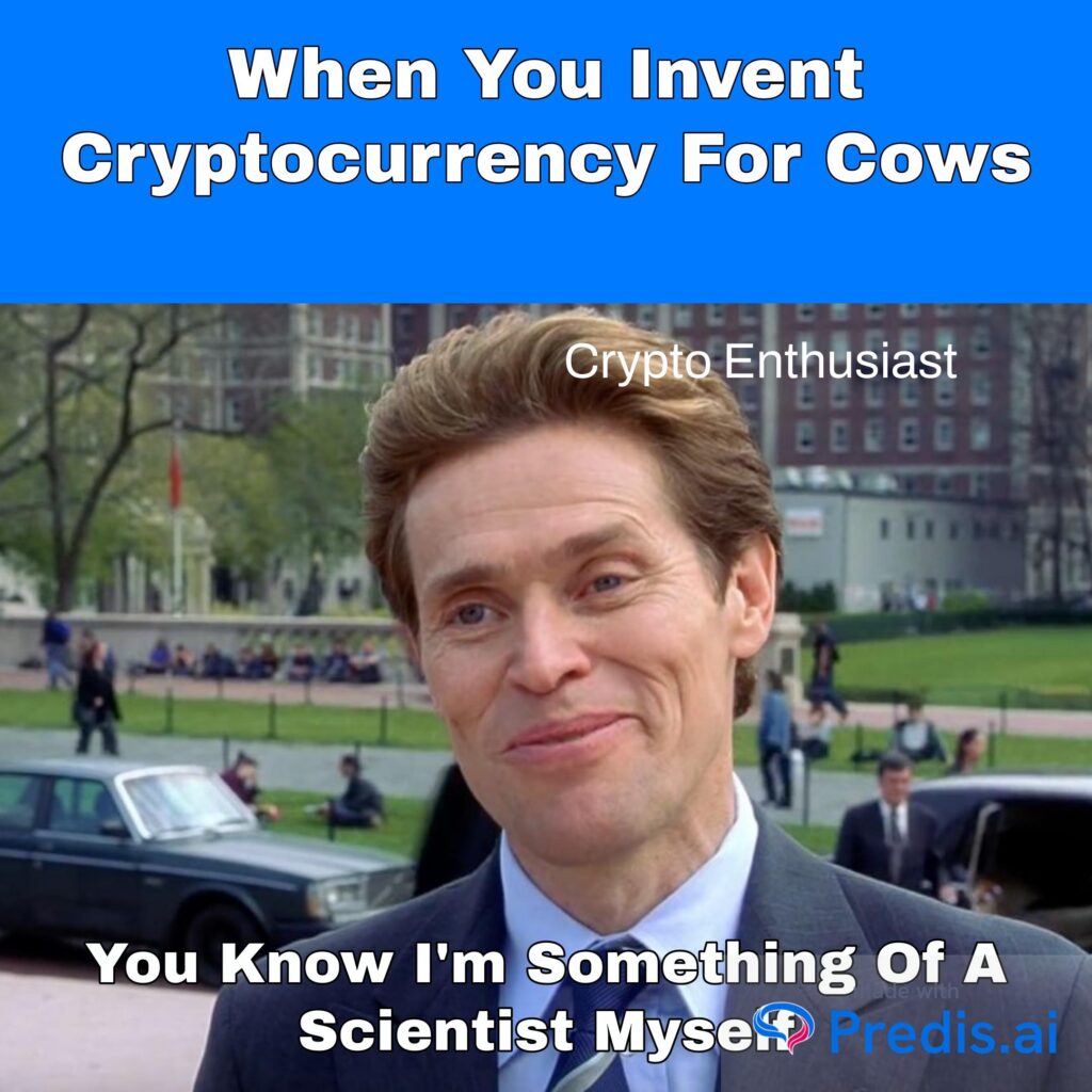 Cryptocurrency meme made with Predis AI