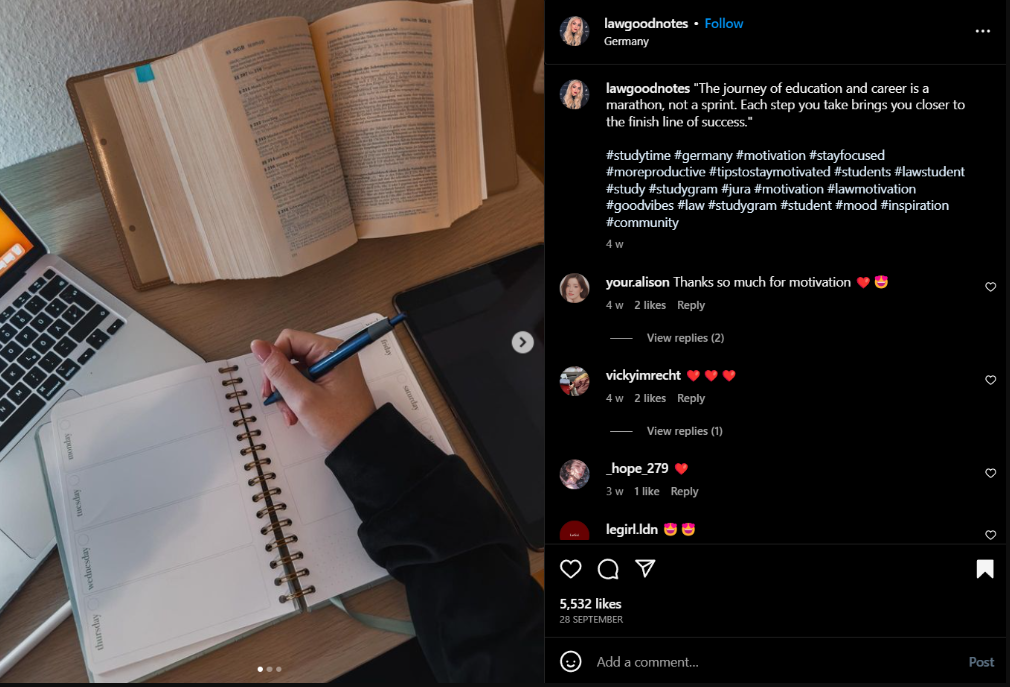 @lawgoodnotes on Instagram