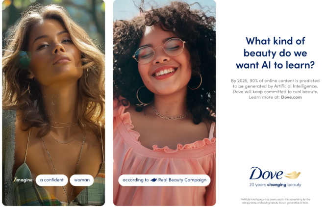 Dove retail ad example