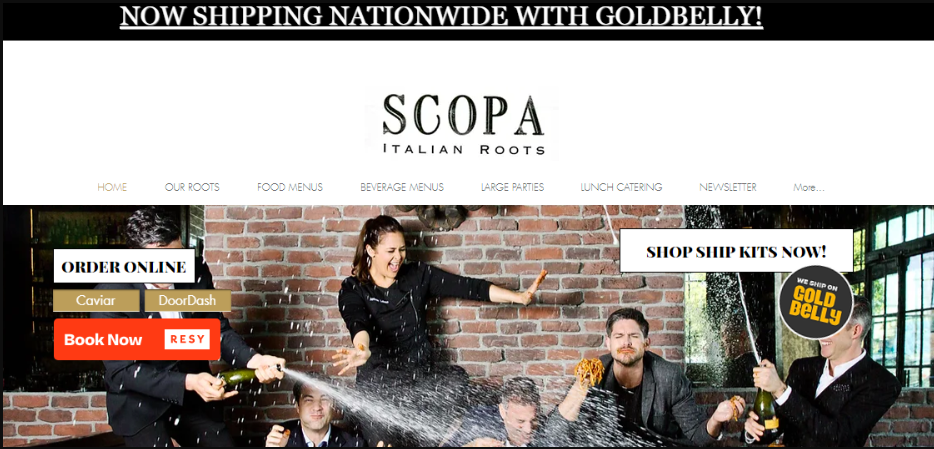 Scopa Italian Roots - CTA example