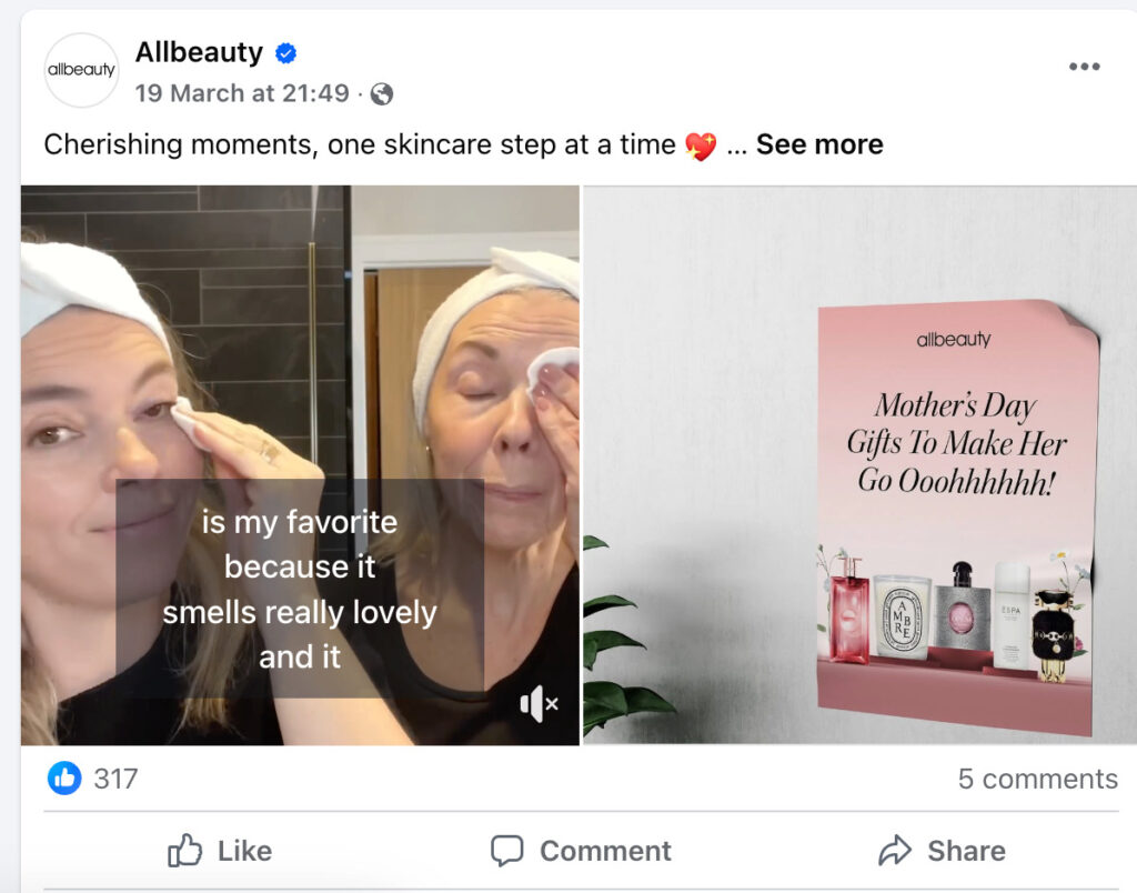 Typy UGC pro reklamy na Facebooku