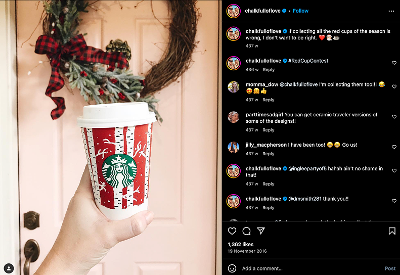 mampiasa UGC ho an'ny doka instagram