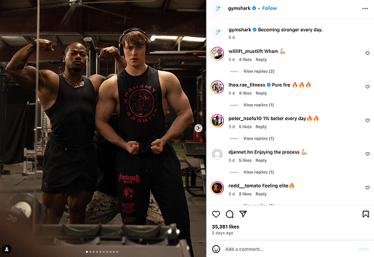 Gymshark UGC