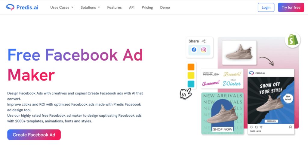 Klikšķa vērti Facebook reklāmu virsraksti ar Predis.ai