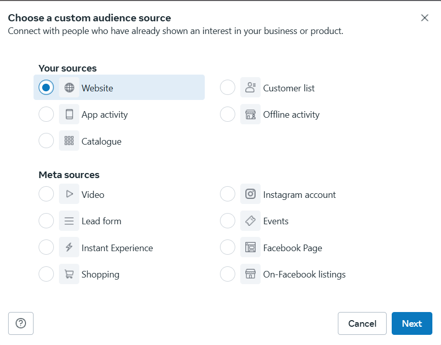 Choosing an audience