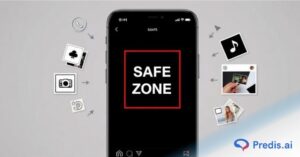 What is a safe zone on Instagram stories and reels?