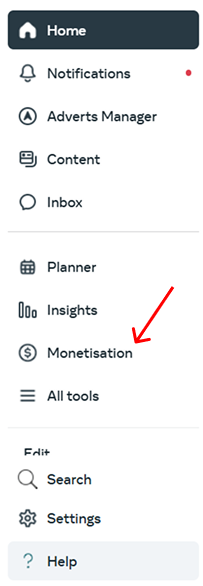 Checking eligibility for subscription in Meta business suite