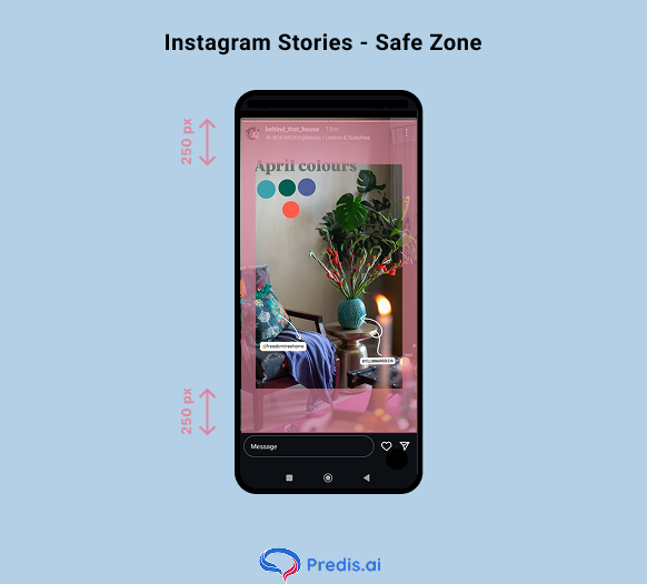 CTA safe zones on Instagram stories