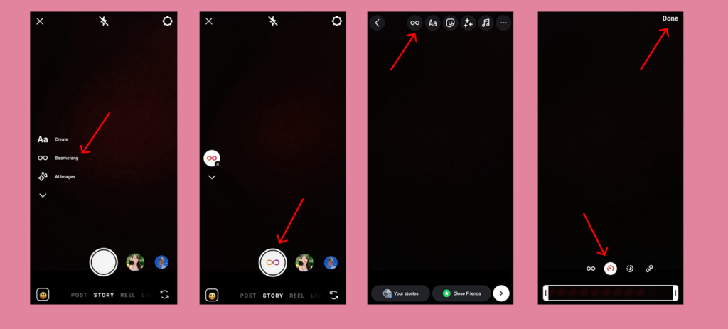 Making Instagram slow motion video with Boomerang