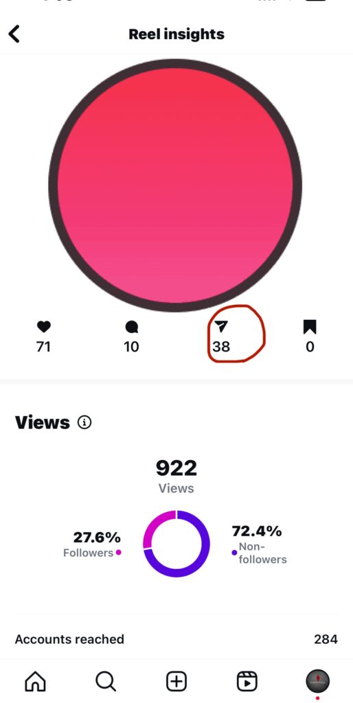 How to Check Reel Share Count