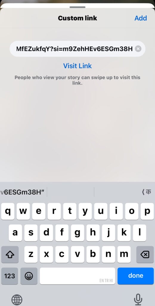 How to Add a Link in Facebook Story Using Facebook App?