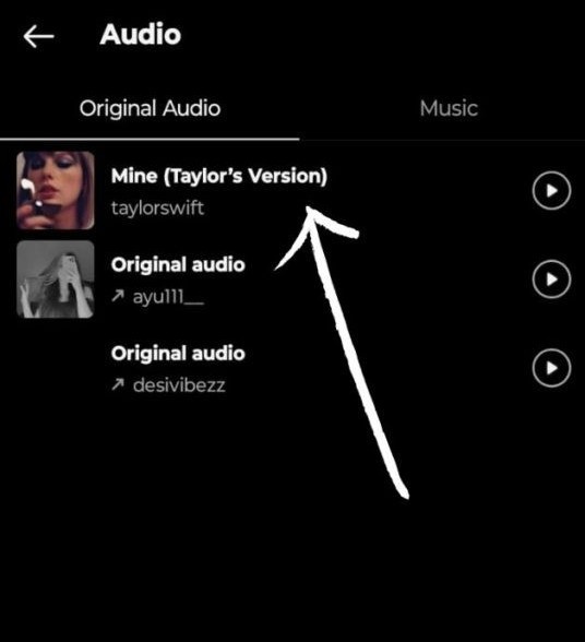 Tap the Audio folder to view your saved tracks.
