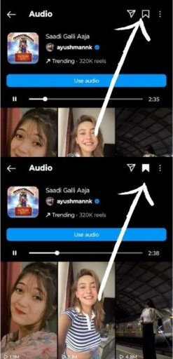 Save the song you love by tapping on it in the Explore tab.