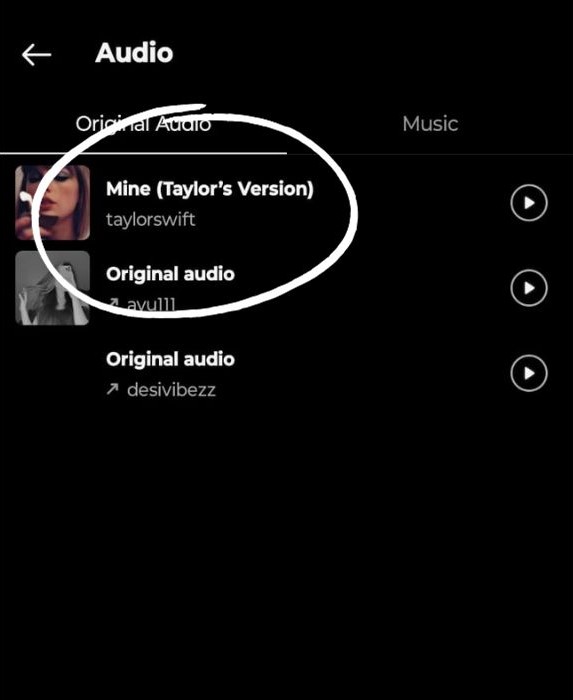 Open the Audio folder to access your saved songs.