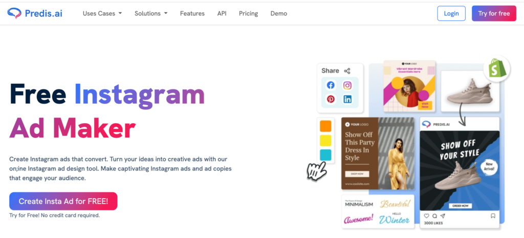 Predis.ai - Créez des publicités Instagram performantes