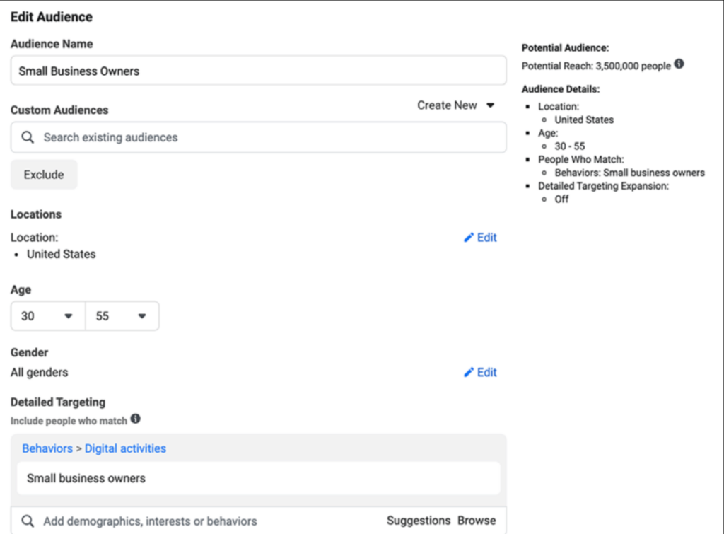 Audiencias similares en los anuncios de Instagram