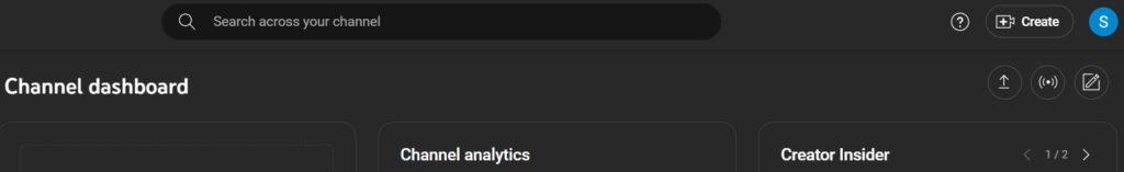 Uploading a video to creator studio