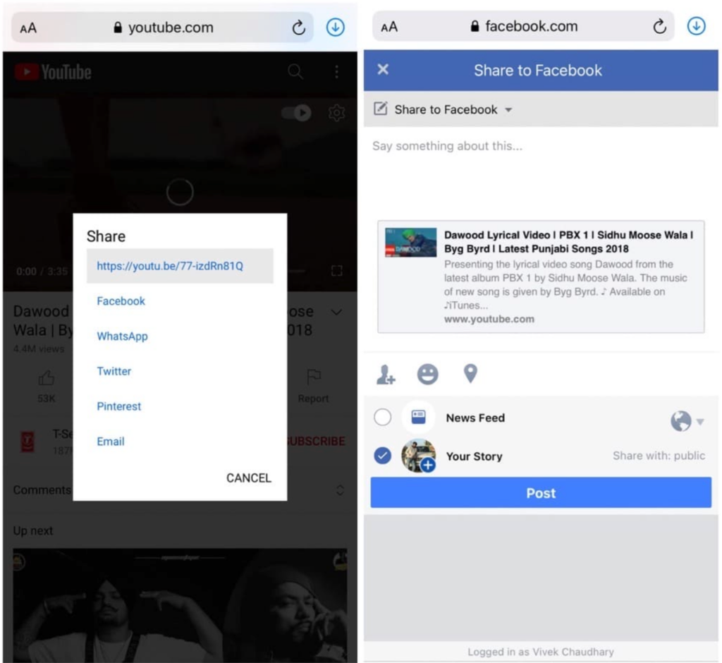 Quem tem direito a adicionar um link na história do Facebook?