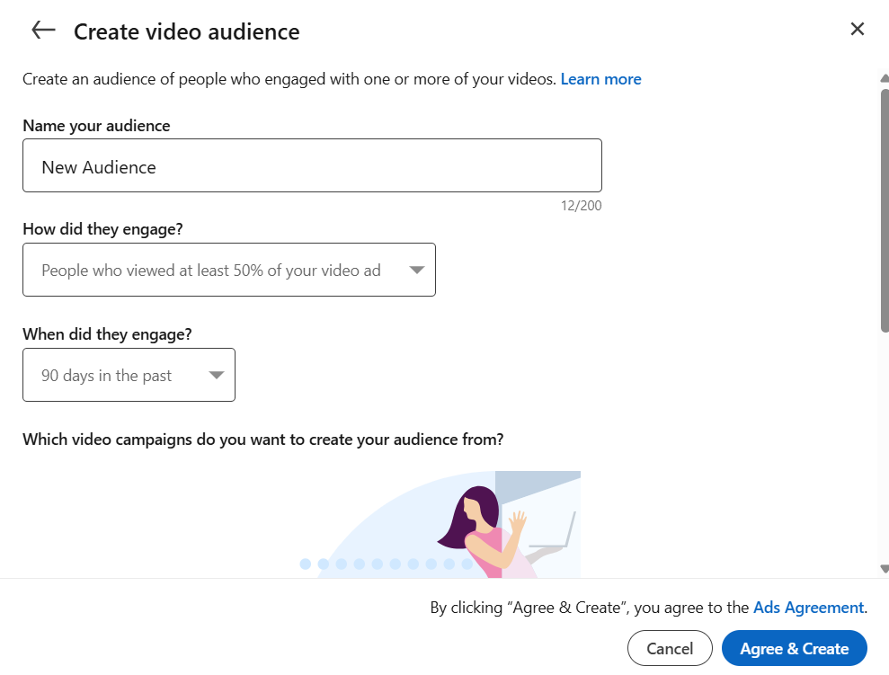 Selecting parameters for matched audience