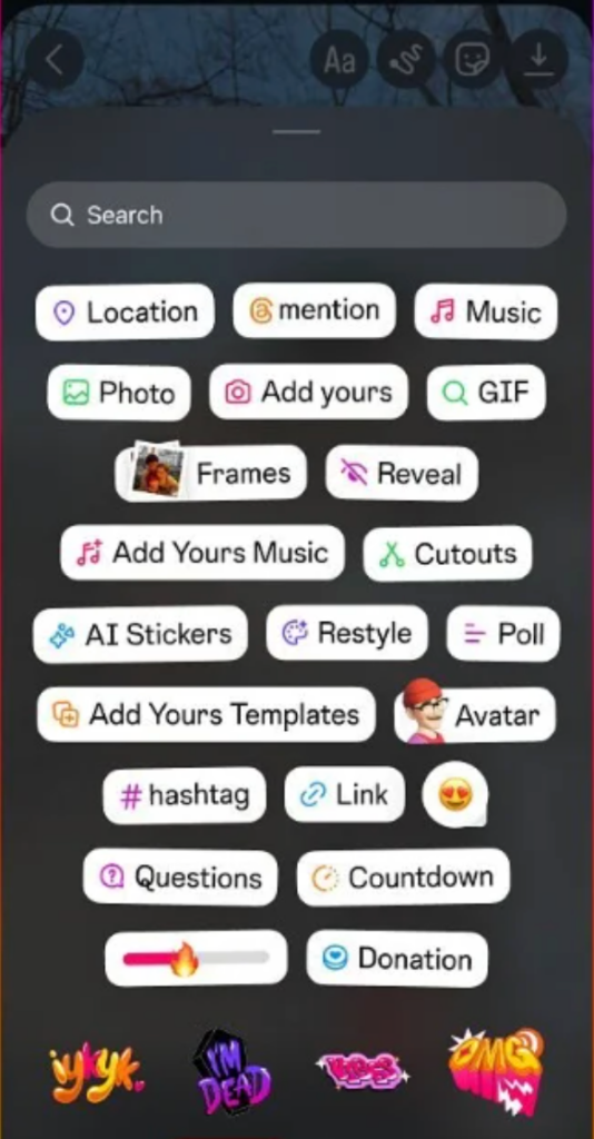 Instagram rīki un funkcijas