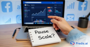 when to pause or scale a facebook display ad