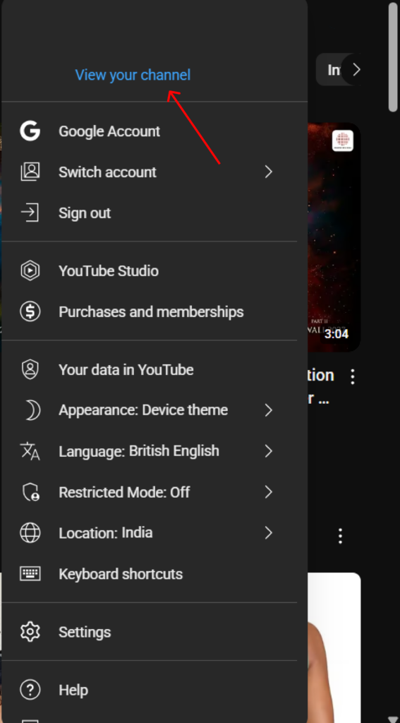 Customising YouTube banner