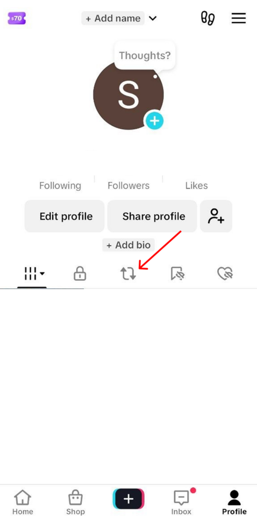 reposts on tiktok